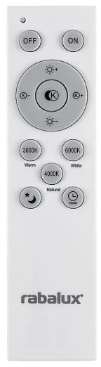 Rabalux 71041 - Candelabru LED TESIA 60W 230V negru cu telecomandă