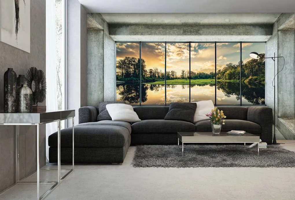 Fototapet - Privie spre lac (152,5x104 cm)