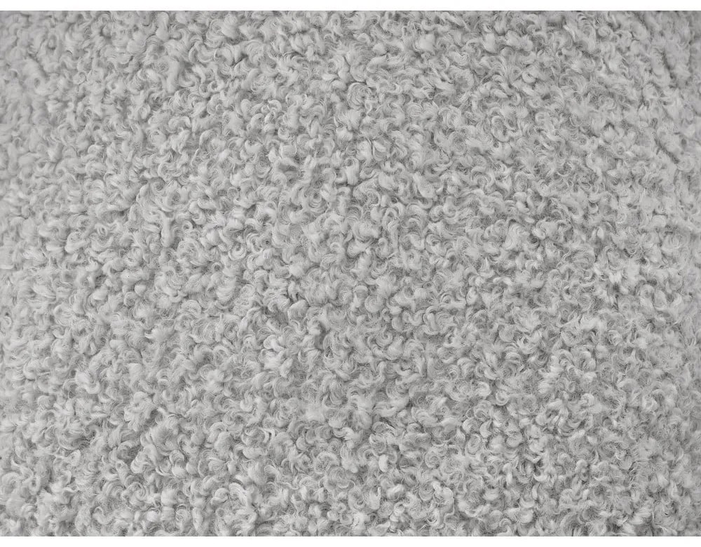 Canapea gri deschis cu tapițerie din țesătură bouclé 232 cm Hippolyte – Bobochic Paris