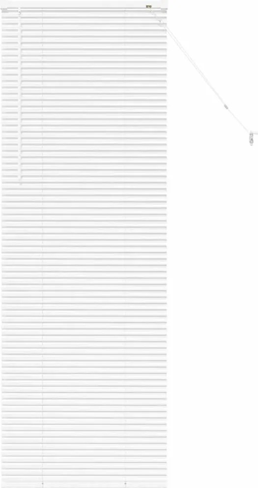 vidaXL Jaluzele venetiene Manual Alb 175 x 55 cm Aluminiu