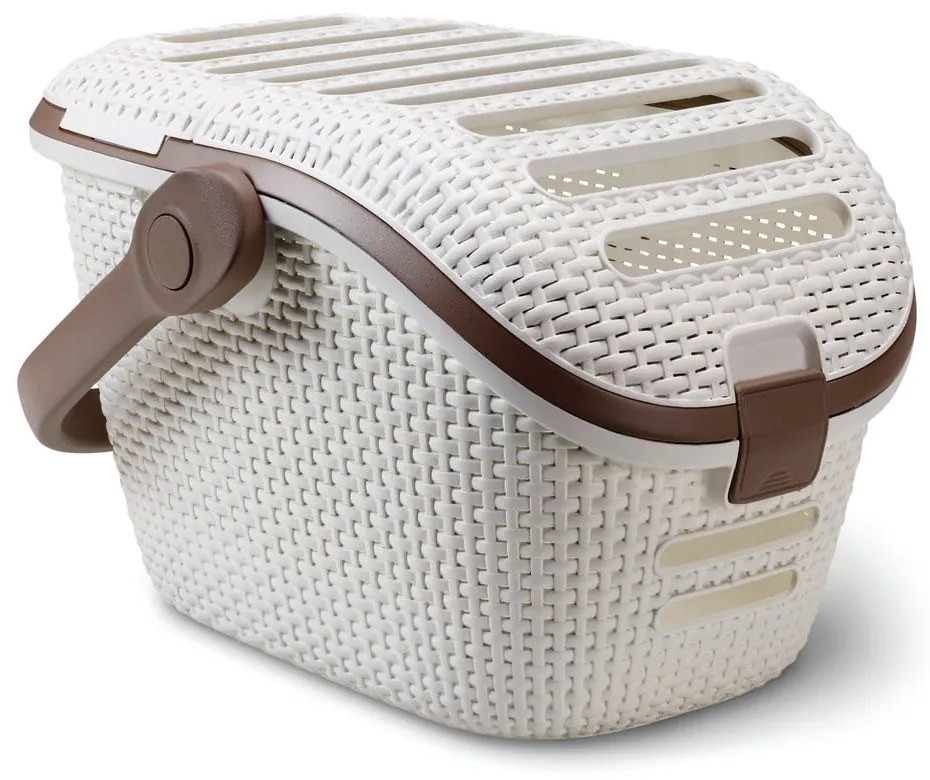 Cutie de transport pentru animale Curver Vintage, alb