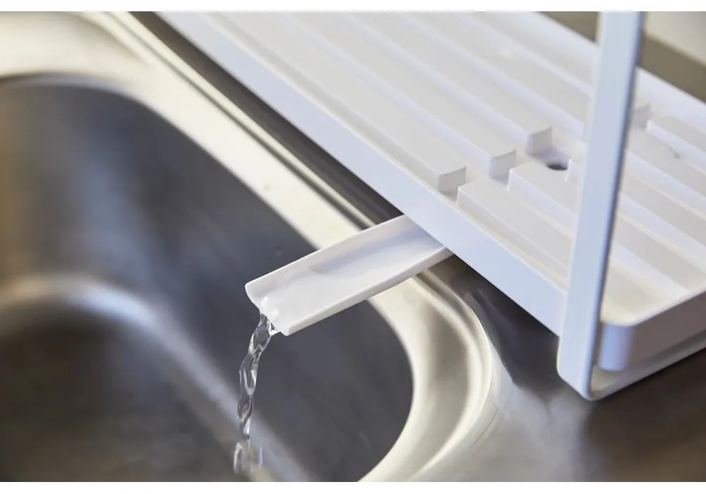 Suport de scurs vase metalic Yamazaki Tower, alb