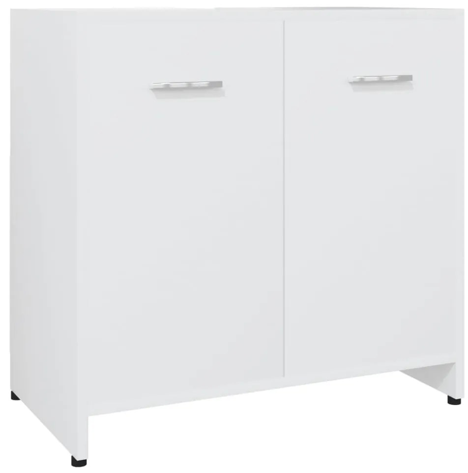 802570 vidaXL Dulap de baie, alb, 60 x 33 x 61 cm, PAL