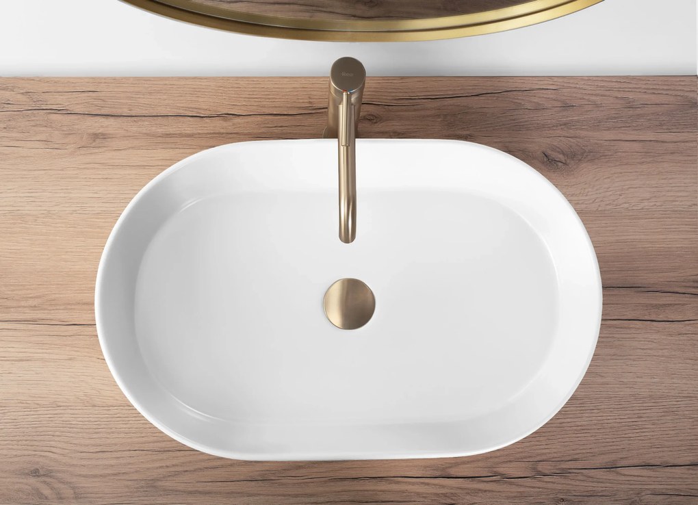 Lavoar pentru blat Nadia 60 Alb mat, Rea
