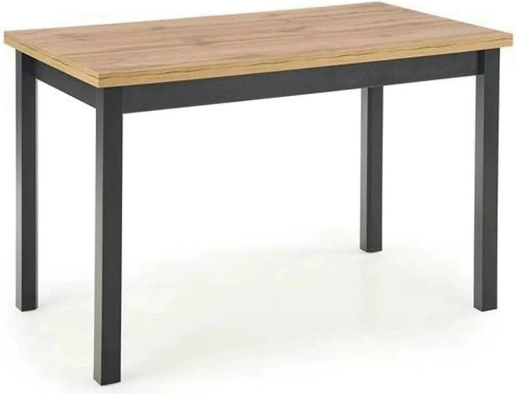 Masa COBALT, stejar/negru, PAL furniruit, 120x68x77 cm