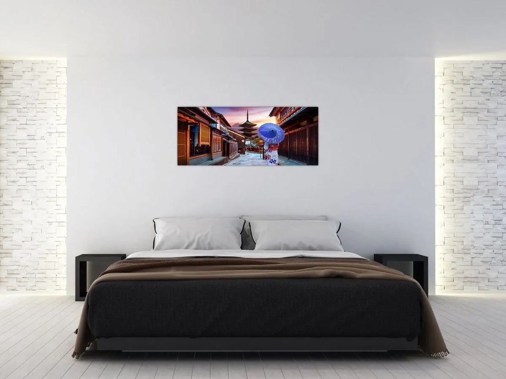 Tablou - Femeie asiatică (120x50 cm)