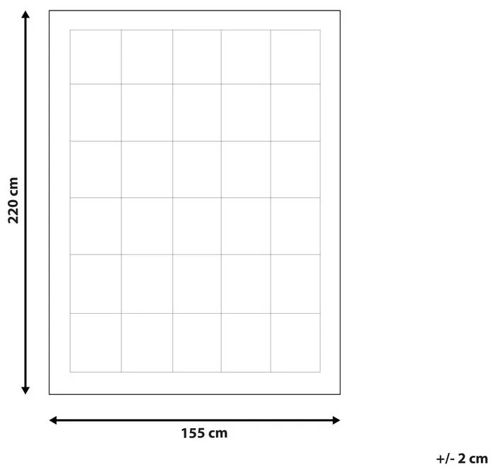 Pătură 220x155 cm Rijeka (alb). 1010248