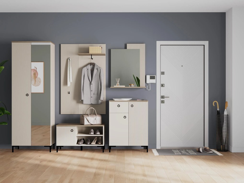 Panou cuier Demandaron (taupe + stejar silverjack). 1116807