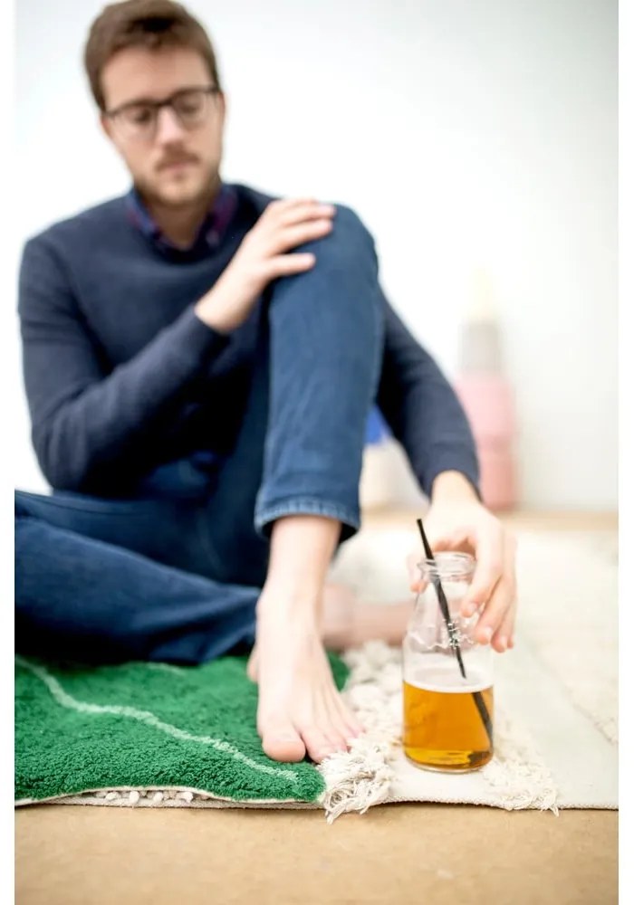 Covor gri deschis/crem lavabil/țesut manual din bumbac 170x240 cm Air Natural – Lorena Canals