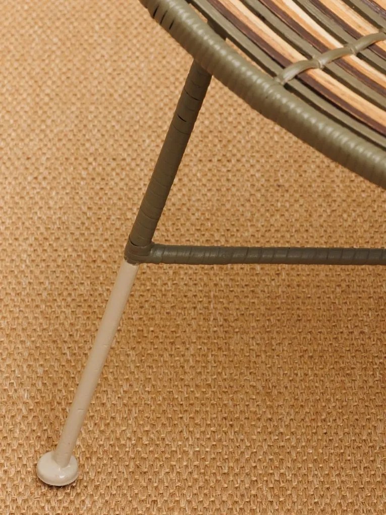 Scaun dining multicolor din rattan Santaï