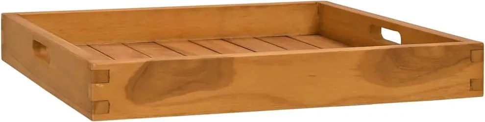 vidaXL Tavă pentru servit, 50x50 cm, lemn masiv de tec