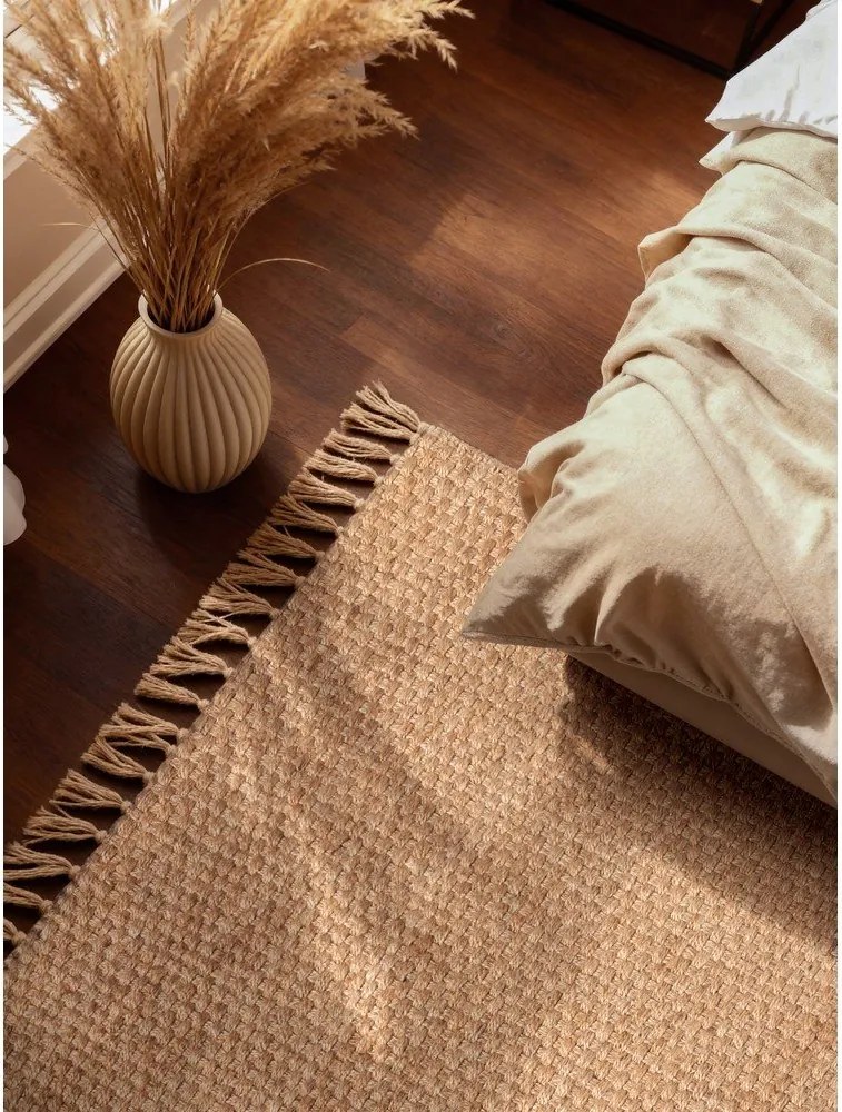 Covor în culoare naturală reversibil/țesut manual din iută 160x230 cm Fjord – Hanse Home