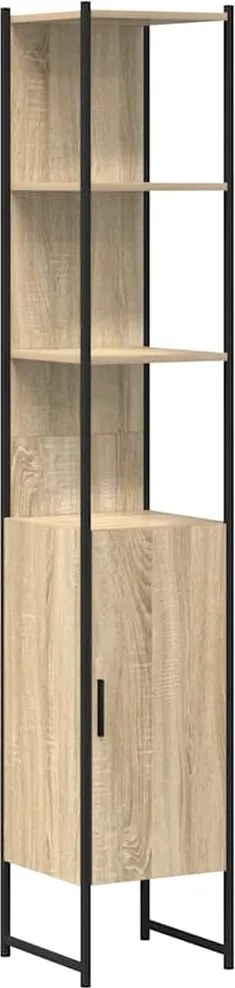 vidaXL Dulap de Baie cu raft Sonoma 33 x 33 x 185,5 cm Lemn compozit