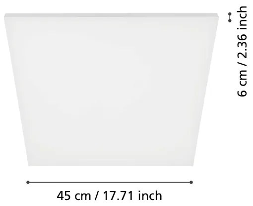 Eglo 98902 - Plafonieră LED TURCONA LED/20W/230V
