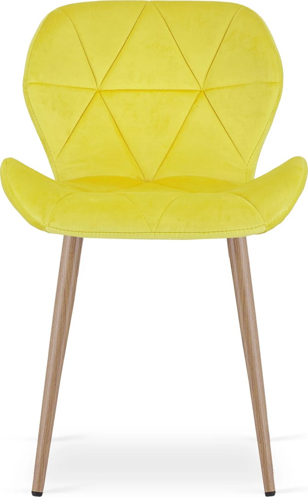 Scaun de masa MANGO VELVET, galben