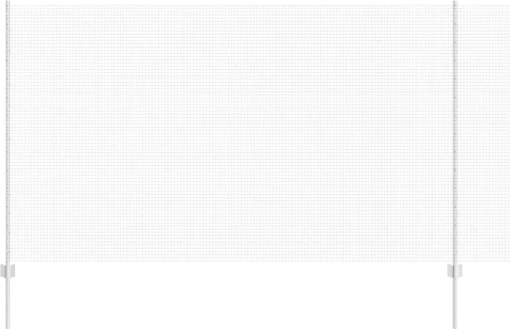 vidaXL Gard cu Stâlp Argintiu 1,4 x 25 m Oțel
