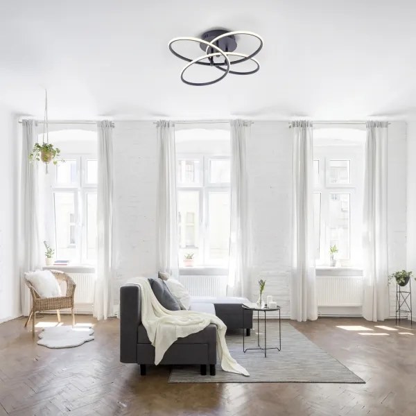 Leuchten Direkt 15660-18 - LED Plafonieră dimmabilă NODE LED/27W/230V