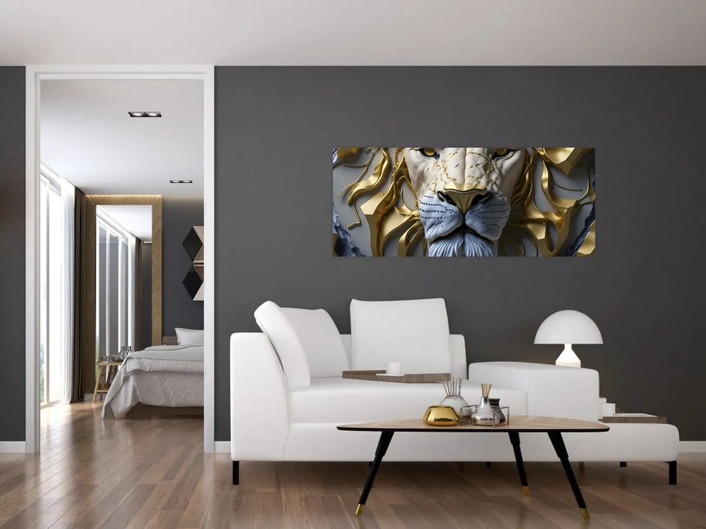 Tablou - Cap de Leu (120x50 cm)