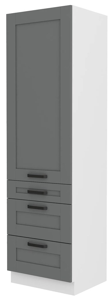 Dulap de bucătărie pentru alimente Lucid 60 DKS 210 3S 1F (dustgrey + alb). 1045560