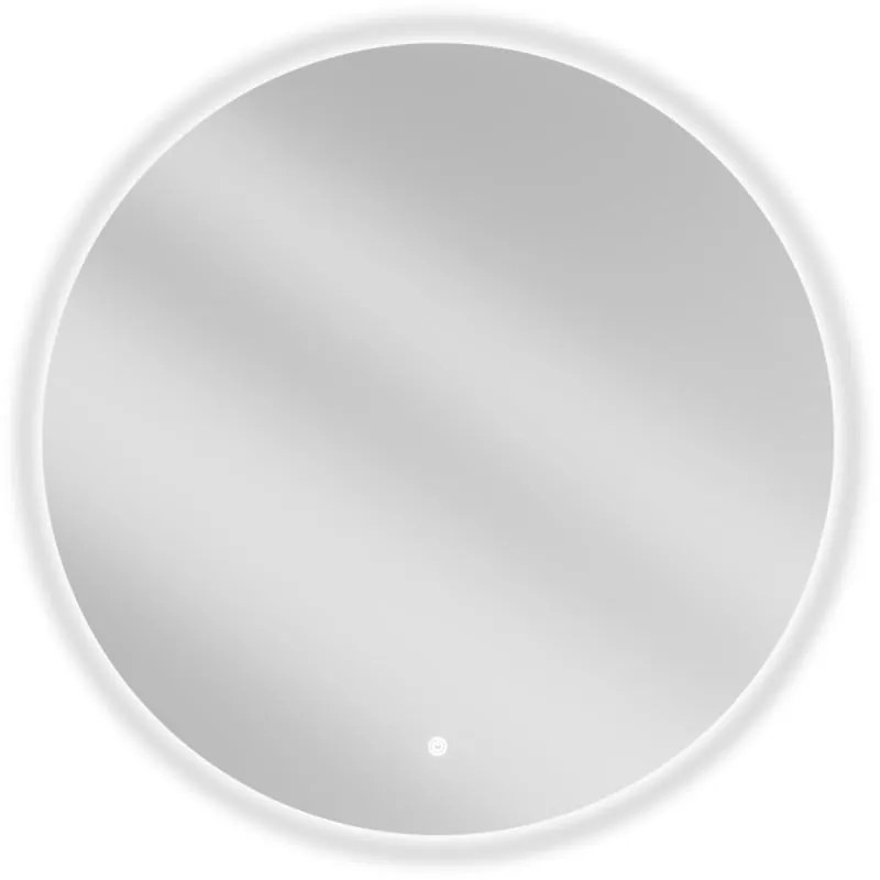 Mexen Erg oglindă de baie iluminată, rotundă 80 cm, LED 6000K, anti-abur - 9823-080-080-611-00