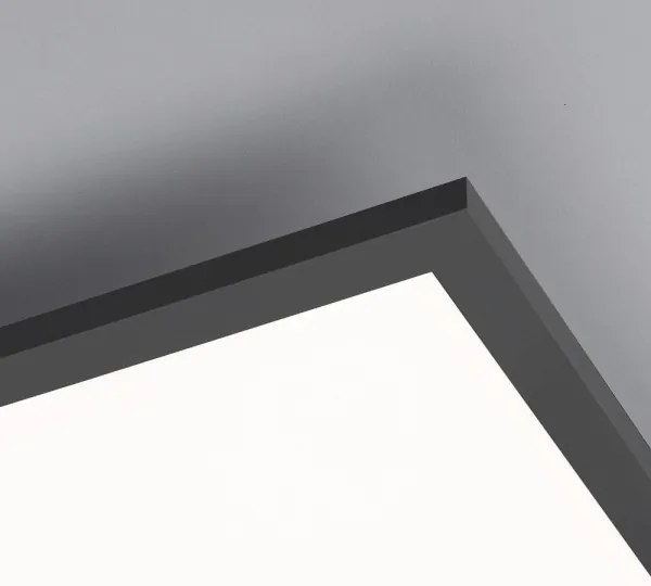 Panou LED aplicat dimabil FLAT LED/36W/230V negru Leuchten Direkt 14757-18 + telecomandă