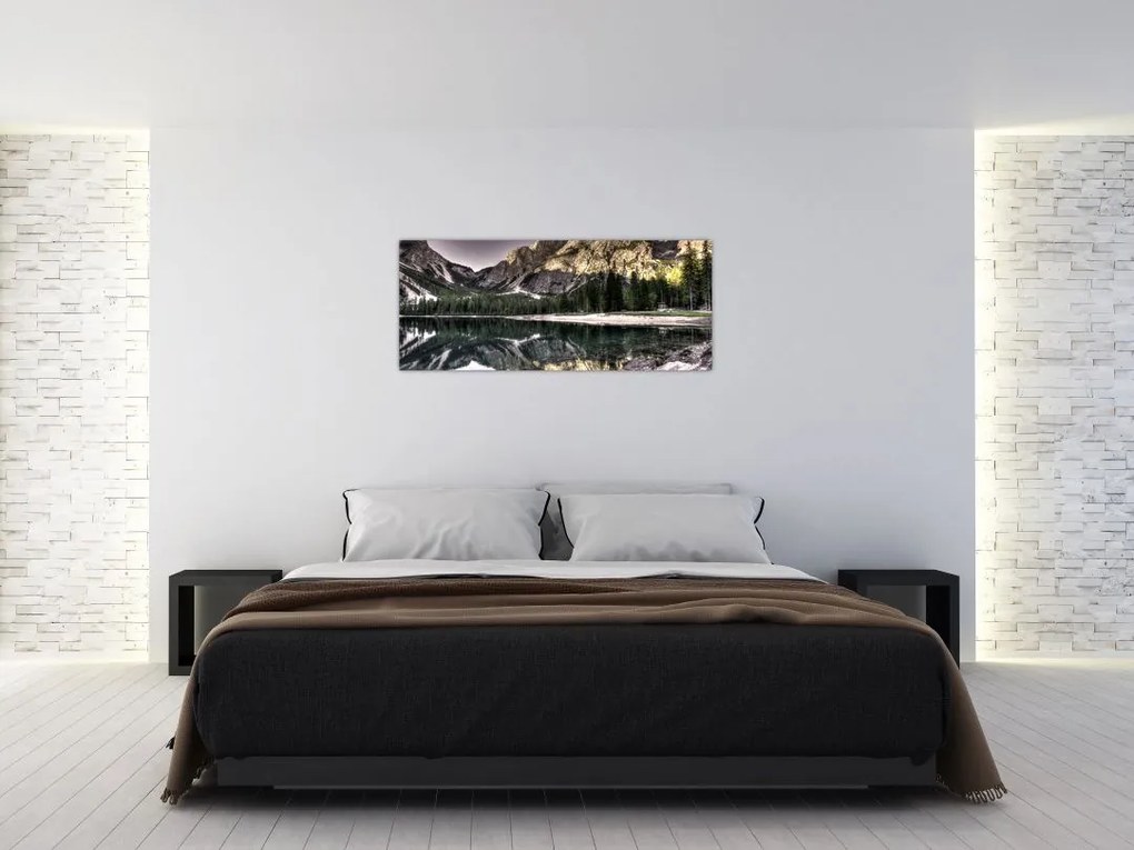 Tablou cu lac montan (120x50 cm)