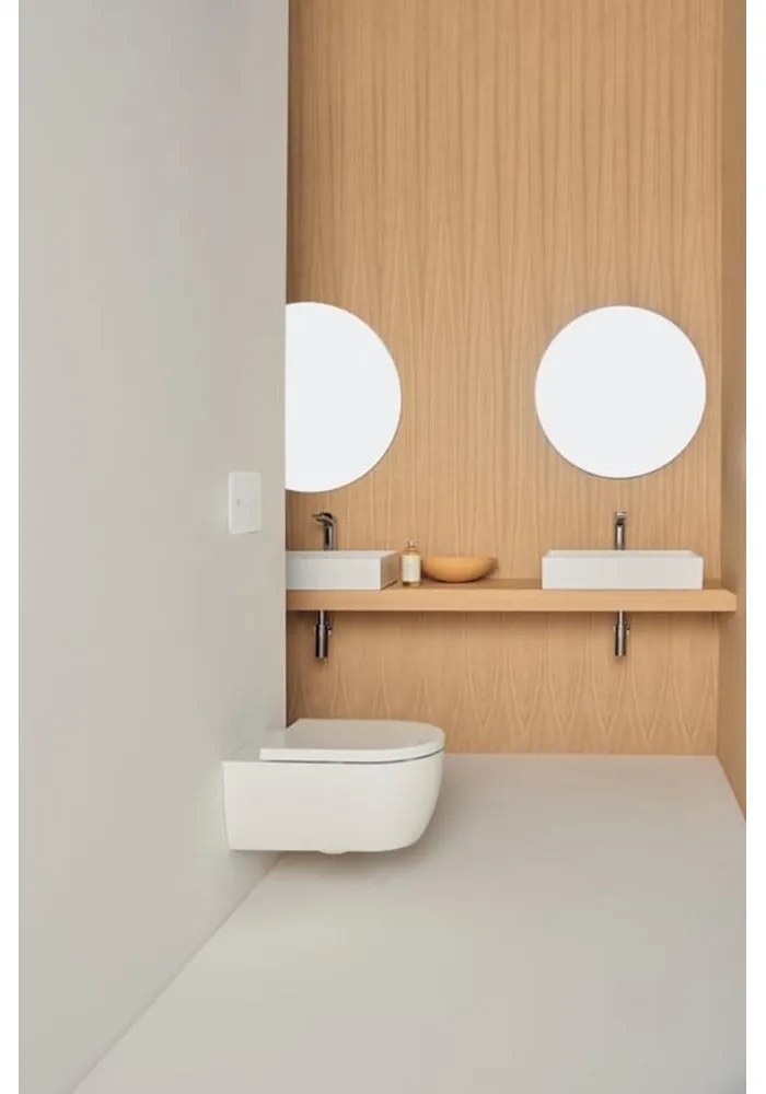 Vas wc suspendat Ideal Standard Blend Curve AquaBlade alb lucios cu capac inclus