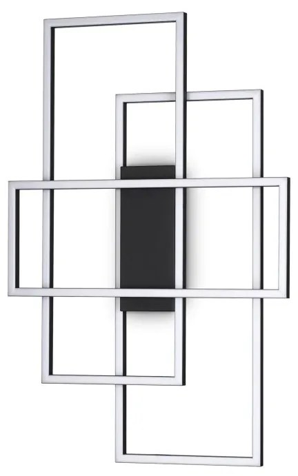 Lustra LED aplicata design geometric FRAME PL RETTANGOLO nergru