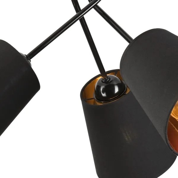 Lustră pe tijă IRMA 3xE27/15W/230V negru