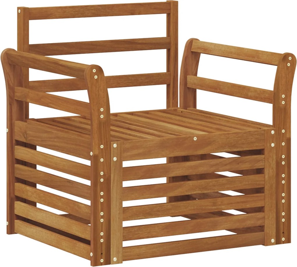 vidaXL Set de canapele de exterior natural 75,5 x 63 x 73 cm