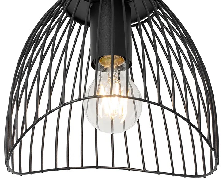 Plafoniera de design neagră 20 cm - Pua