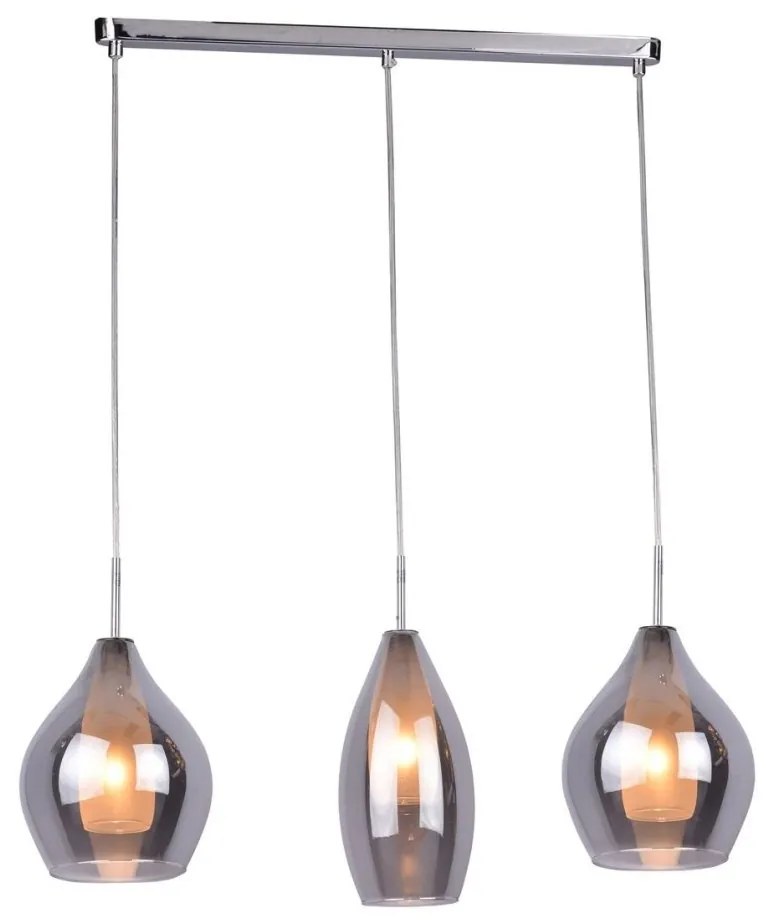 Lustra moderna AMBER MILANO 3 crom