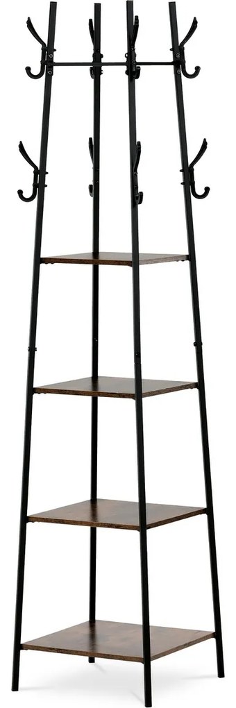 Cuier cu rafturi GD-170 OLW, lemn vechi