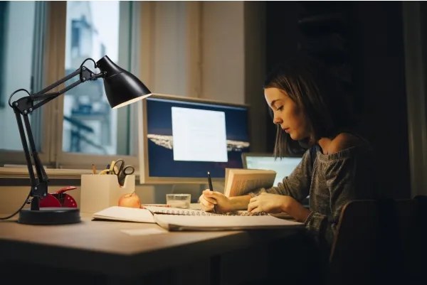 Lampă de birou Osram DESK LINE 1xE27/11W/230V, negru