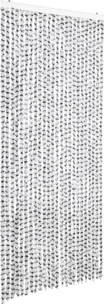 vidaXL Perdea insecte, gri deschis & gri închis, 100x220 cm, chenille