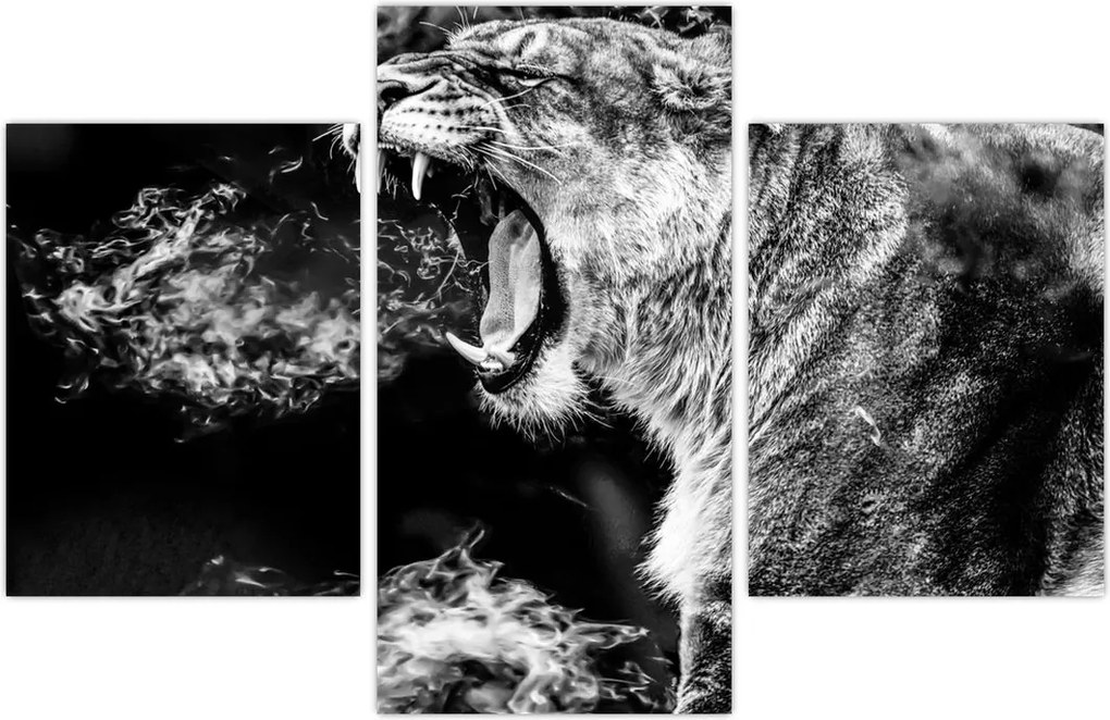 Tablou - Portretul unei leoaice (90x60 cm)