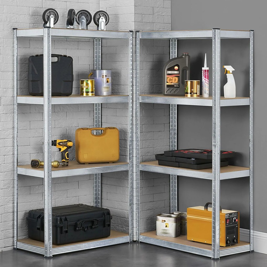 Juskys Set 2 rafturi - 160 x 80 x 40 cm