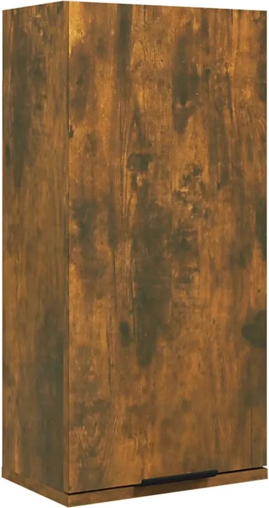 vidaXL Dulap de baie montat pe perete, stejar fumuriu, 32x20x67 cm