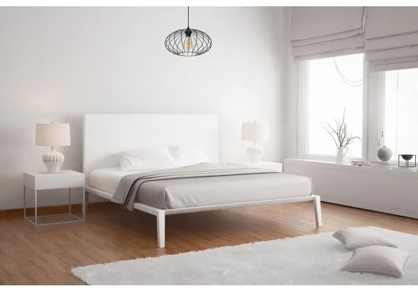 Lustră pe cablu CORRINI 1xE27/60W/230V d. 34 cm negru/transparent