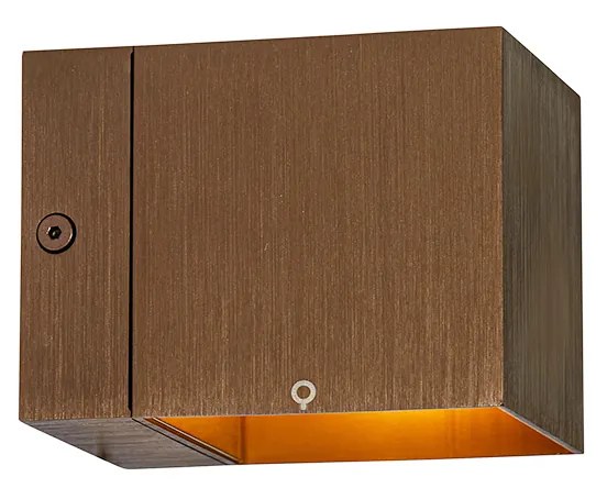 Set de 2 aplice inteligente bronz închis 8 cm cu WiFi G9 - Transfer