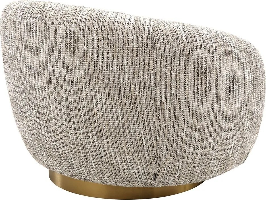 Fotoliu pivotant design elegant Brice, bej mademoiselle 115324 HZ