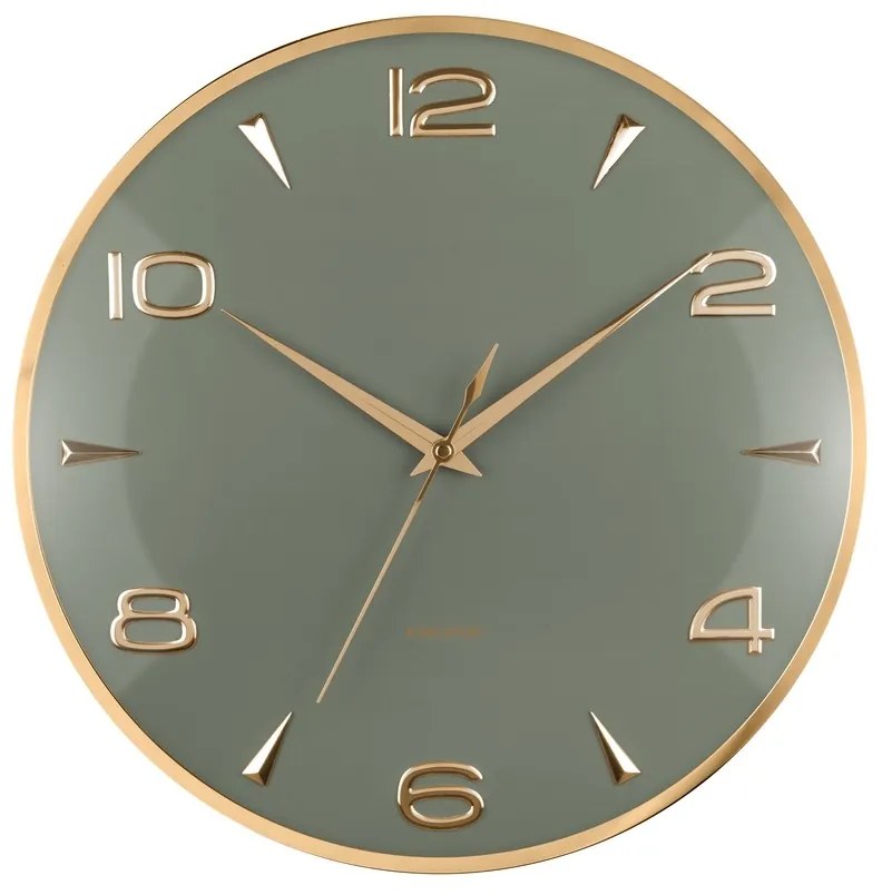 Karlsson 6017GR ceas de perete design, gri,diametru 40 cm
