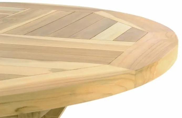 Masă de grădină din lemn de tec DIVERO - 80 cm
