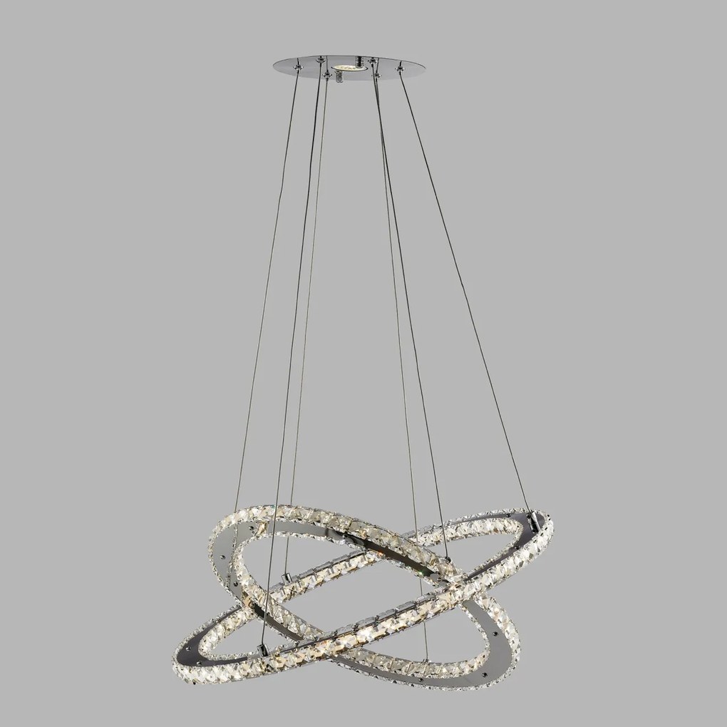 Lustra LED suspendata design elegant Clover 28W 8757-168CC SRT