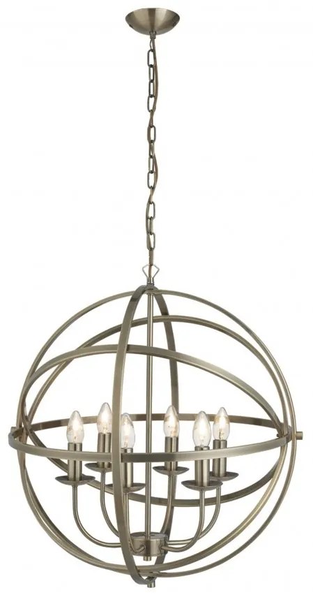 Lustra suspendata stil traditional Orbit alama antic 2476-6AB SRT