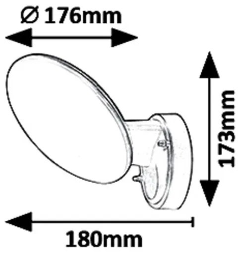 Rabalux 8134 - Aplică perete exterior LED VARNA LED/12W/230V IP54