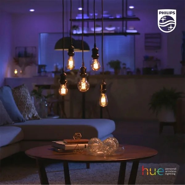Bec LED dimabil Philips Hue WHITE FILAMENT A60 E27/7W/230V 2100K