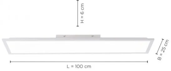 Panou LED aplicat FLAT LED/24W/230V Leuchten Direkt 12204-16