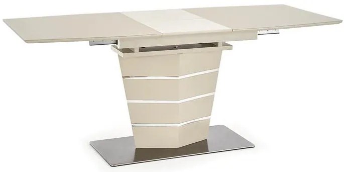Masă de sufragerie extensibilă 140-180 cm Suena (alb + argintiu) (pentru 6 8 persoane). 1048600