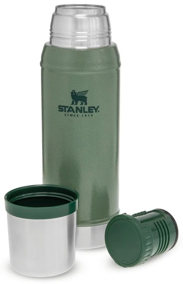 Termos verde din oțel inoxidabil 750 ml Legendary Classic Hammer Tone Green – Stanley